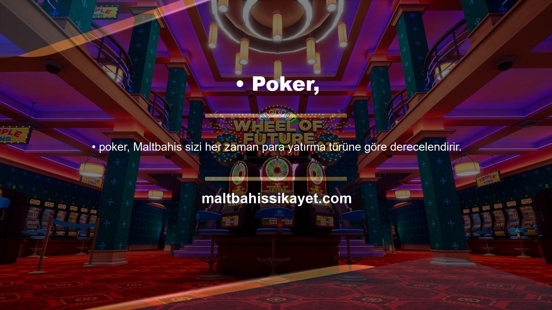 Maltbahis Poker Bahisleri