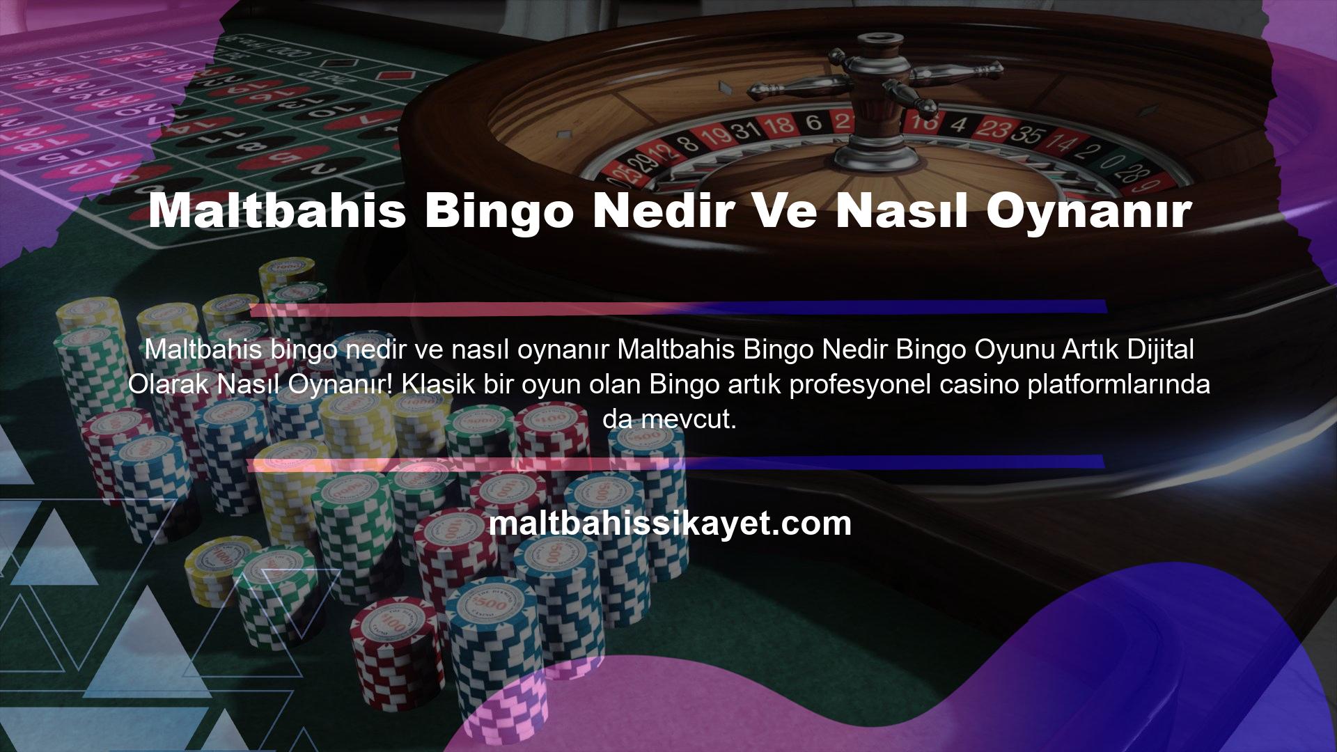 Maltbahis Bingo bu ekolün ana temsilcilerinden biridir ve sizlere gerçek casino heyecanı sunmaktadır