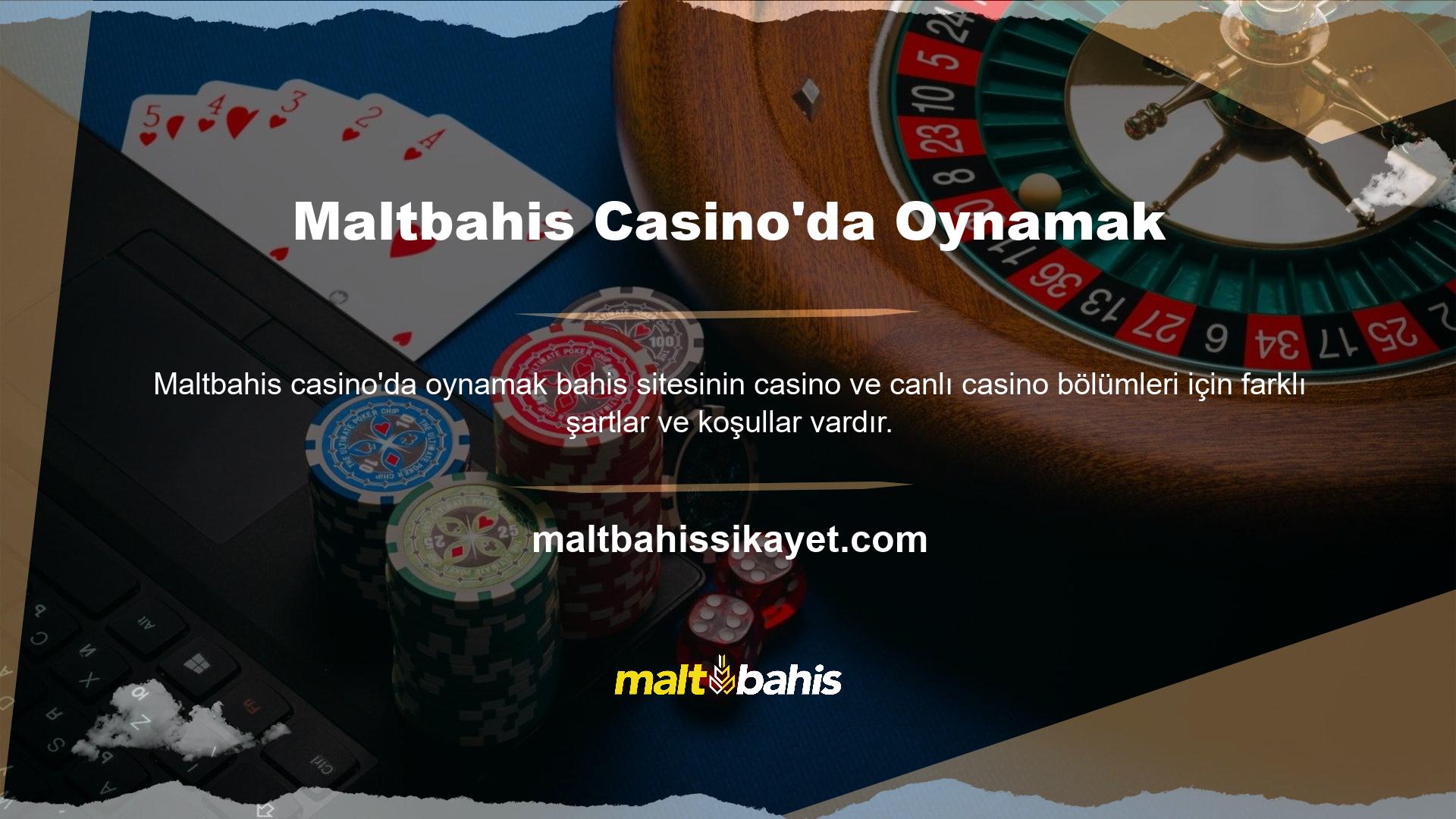 Maltbahis Casino'da oynamak, şansınızı denediğiniz alana odaklanmanızı gerektirir