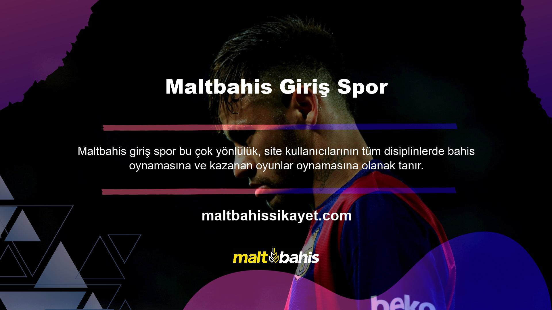 Maltbahis Giriş Spor Web Sitesi, Maltbahis üzerinden spor tutkunlarının erişebileceği bölümdür